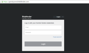 Como Instalar BitDefender Cloud - login